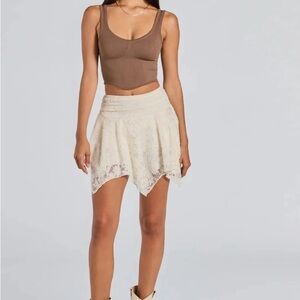 Windsor cream lace skort